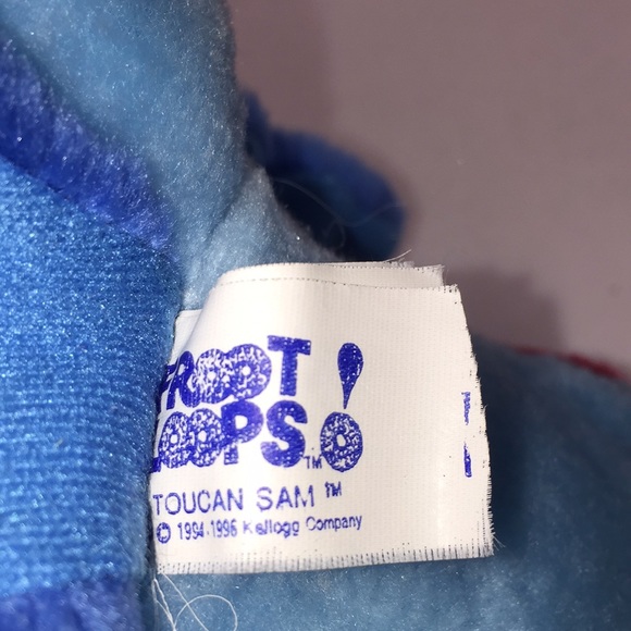 Vintage Kellogg’s Fruit Loops Toucan Sam Plush Stuffed Toy 1990's - Picture 5 of 8